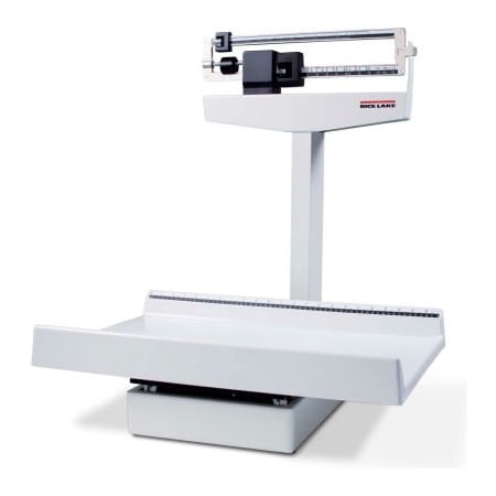 Rice Lake Weighing Systems Rice Lake RL-MIS Mechanical Baby Scale with LB & KG Beam & Built-in Measuring Tape, 135 lb x 1 oz 131470